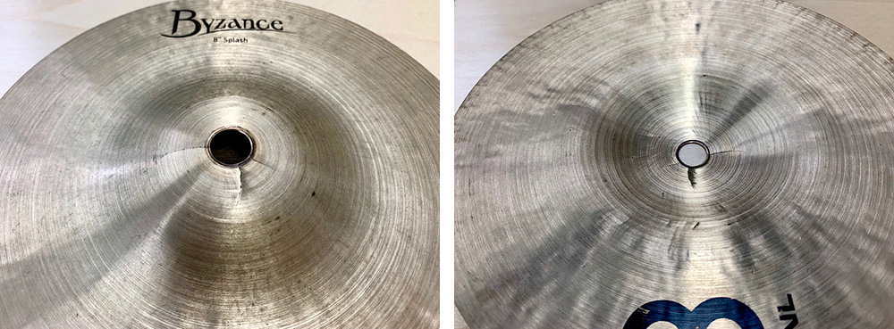 シンバル割れ例２